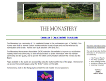 Tablet Screenshot of monasteryhoa.com
